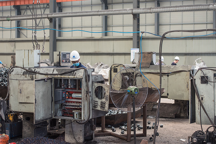 随州网架配件-锥头加工车间